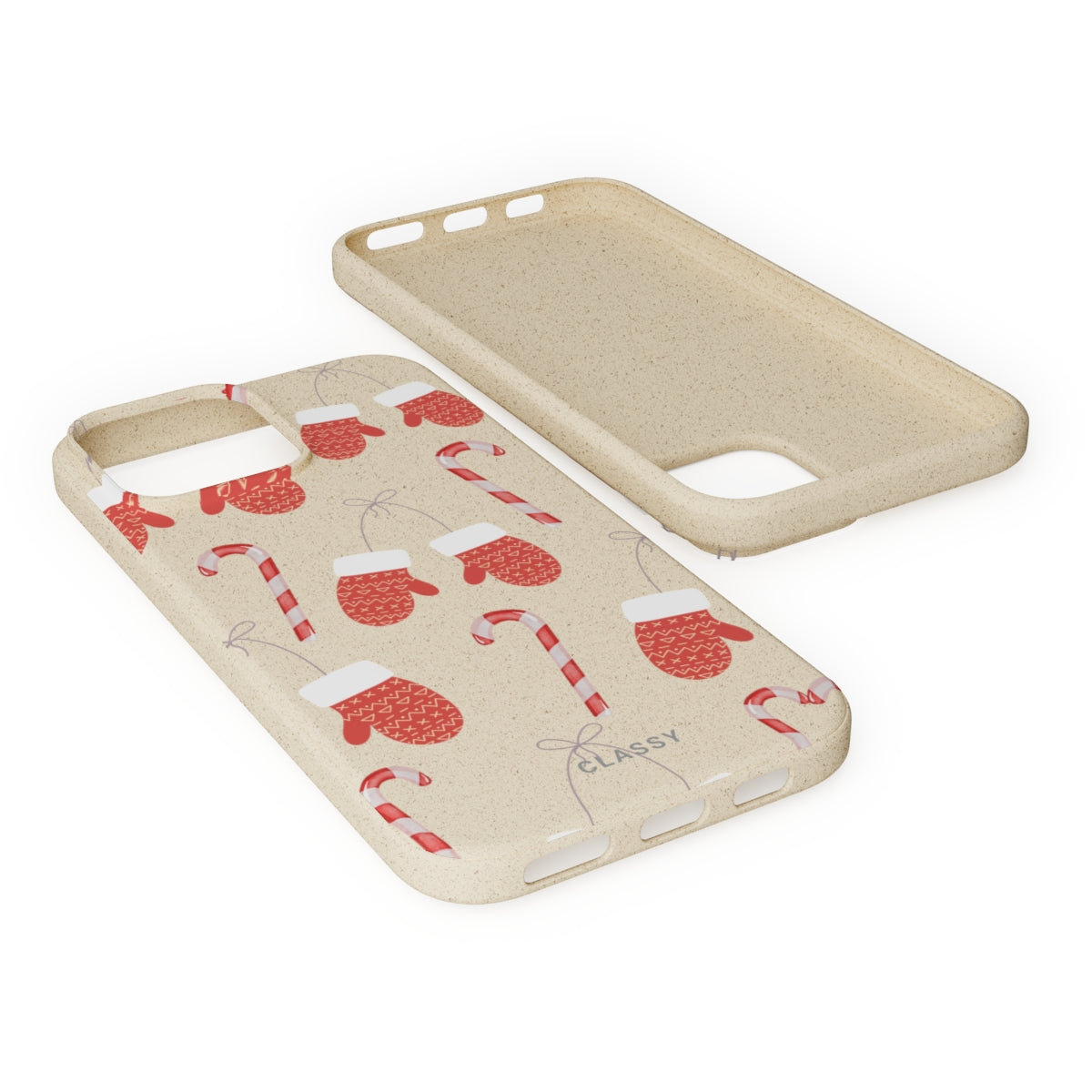 Little Red Gloves Christmas Biodegradable Case