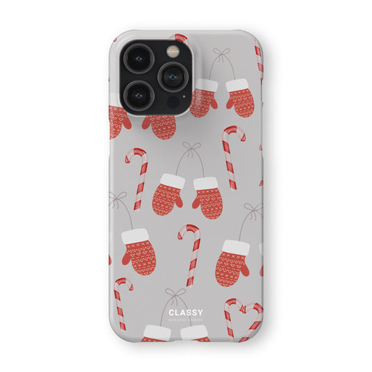 Red Gloves Christmas Snap Case front