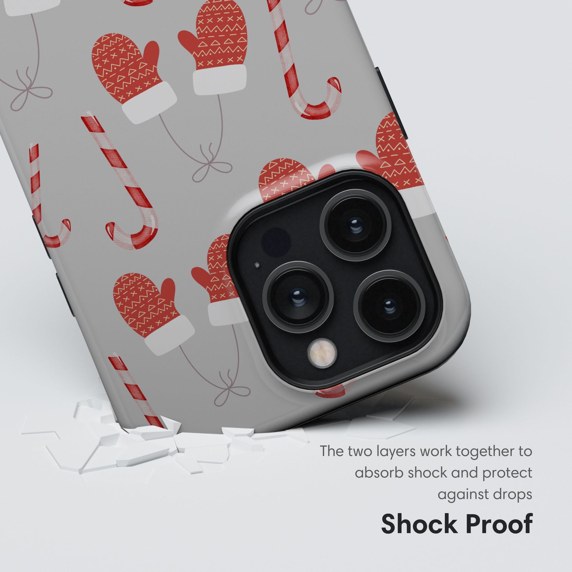 Little Red Gloves Christmas Tough Case shockproof