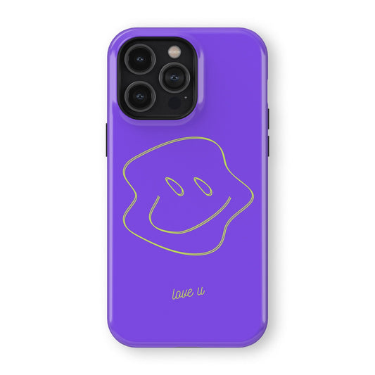 love u Purple Tough Case front