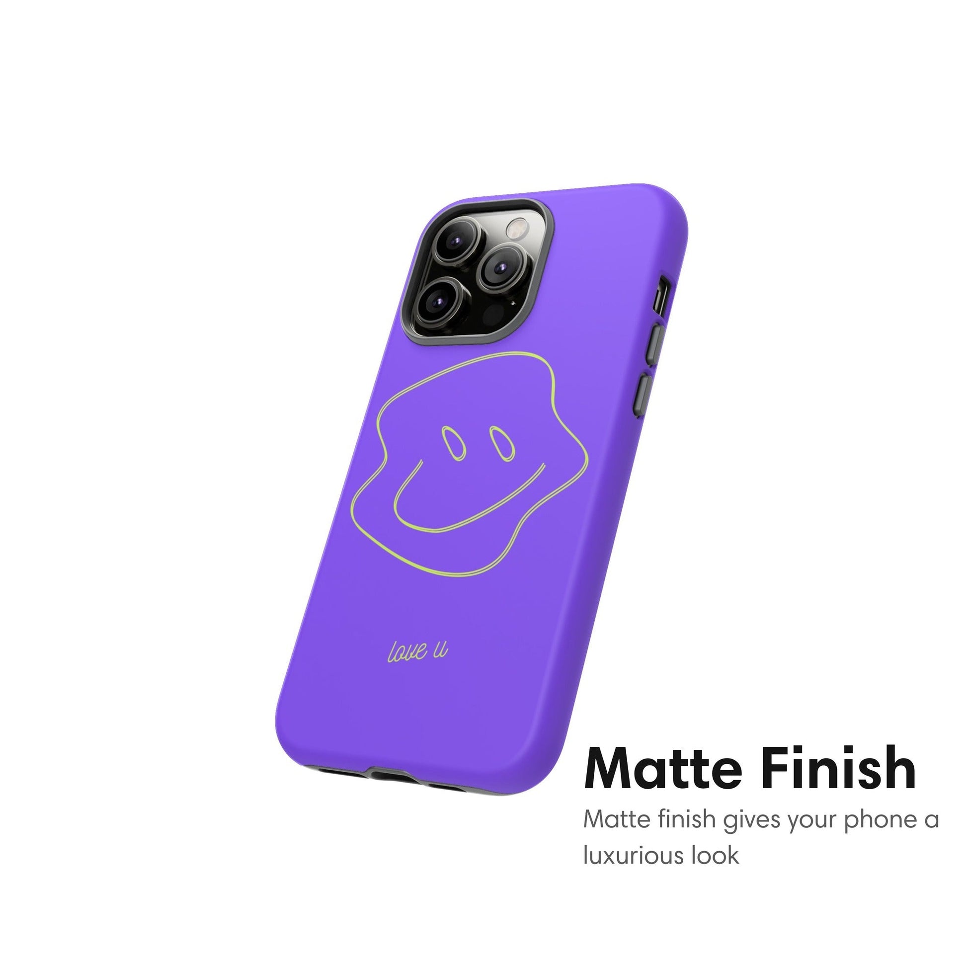 love u Purple Tough Case matte