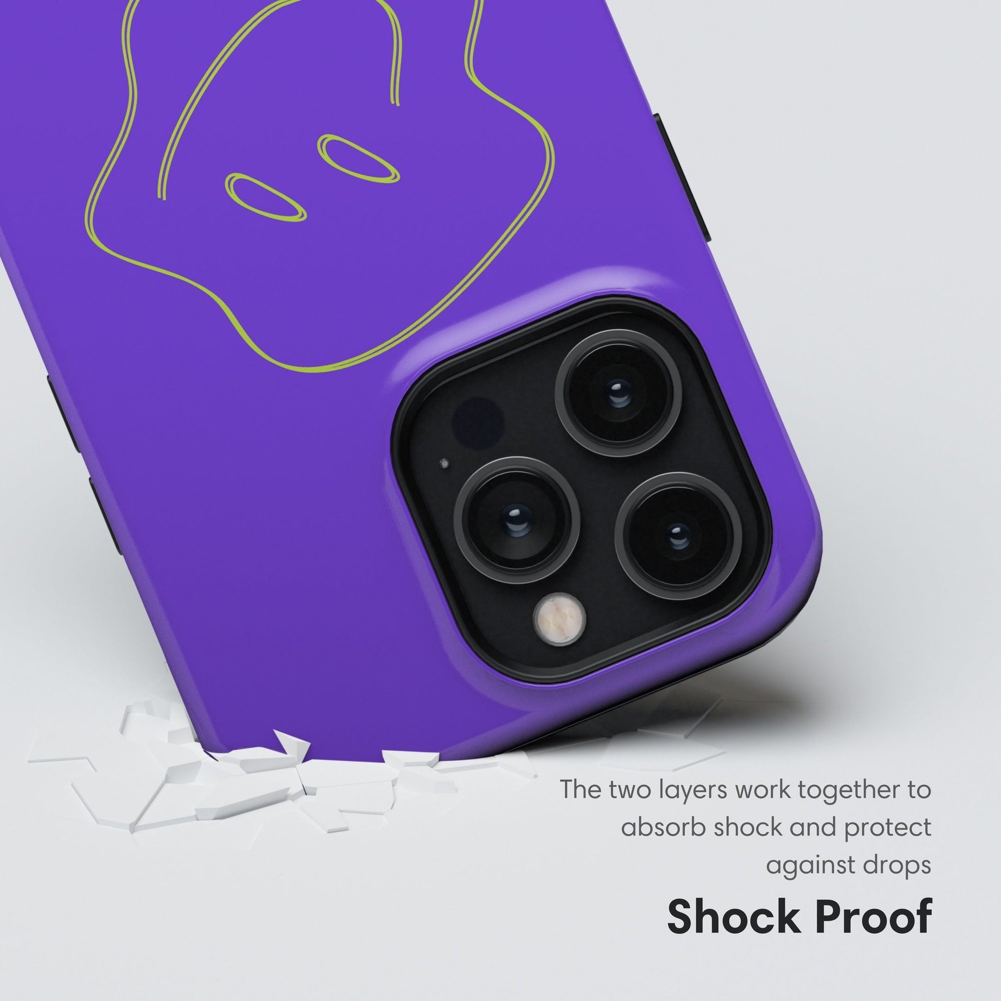 love u Purple Tough Case shockproof
