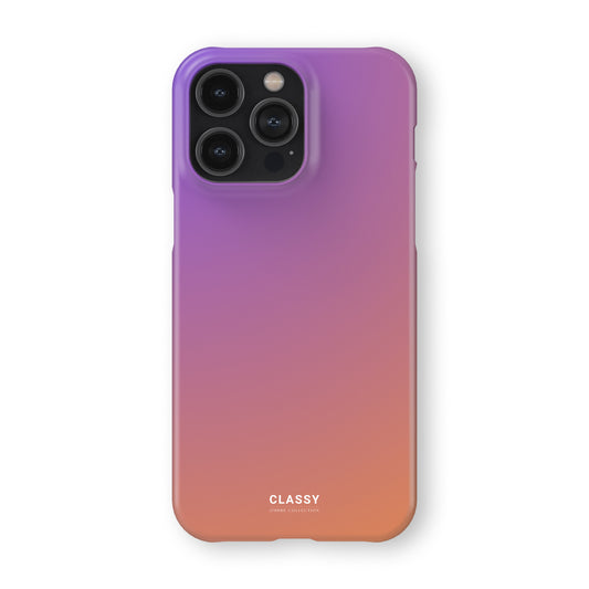 Purple and Orange Ombre Snap Case front