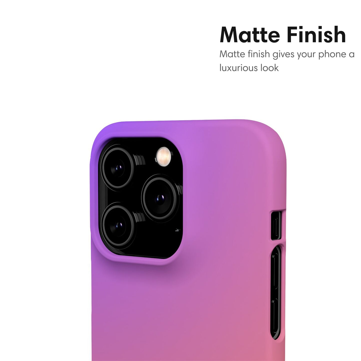 Purple and Orange Ombre Snap Case matte