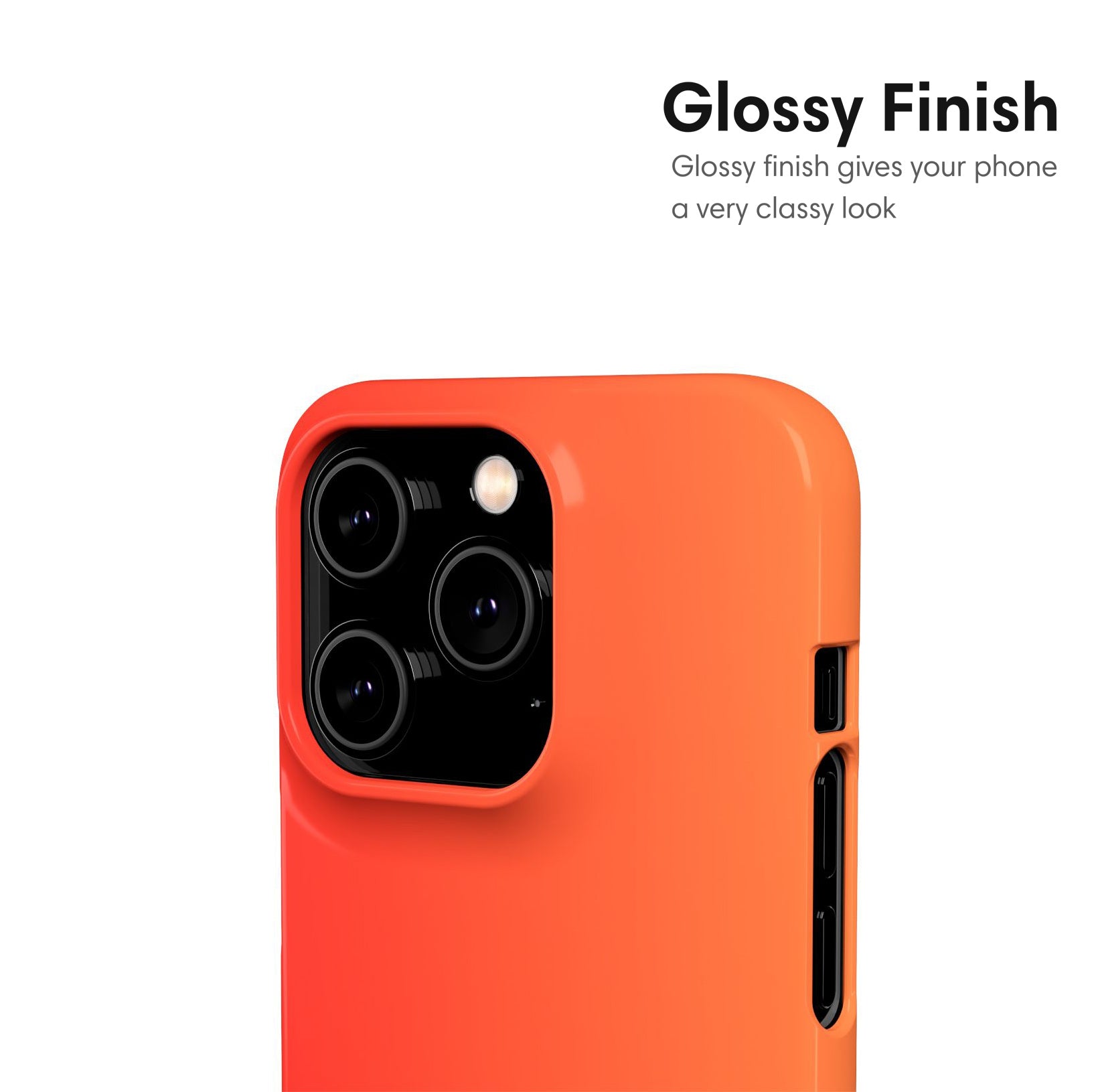 Orange Ombre Snap Case glossy