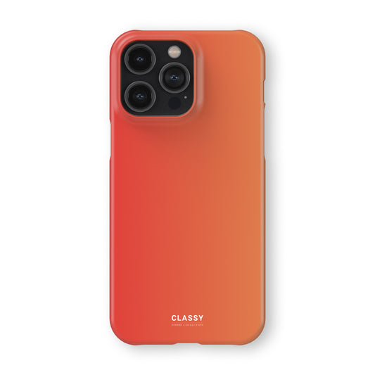 Orange Ombre Snap Case front