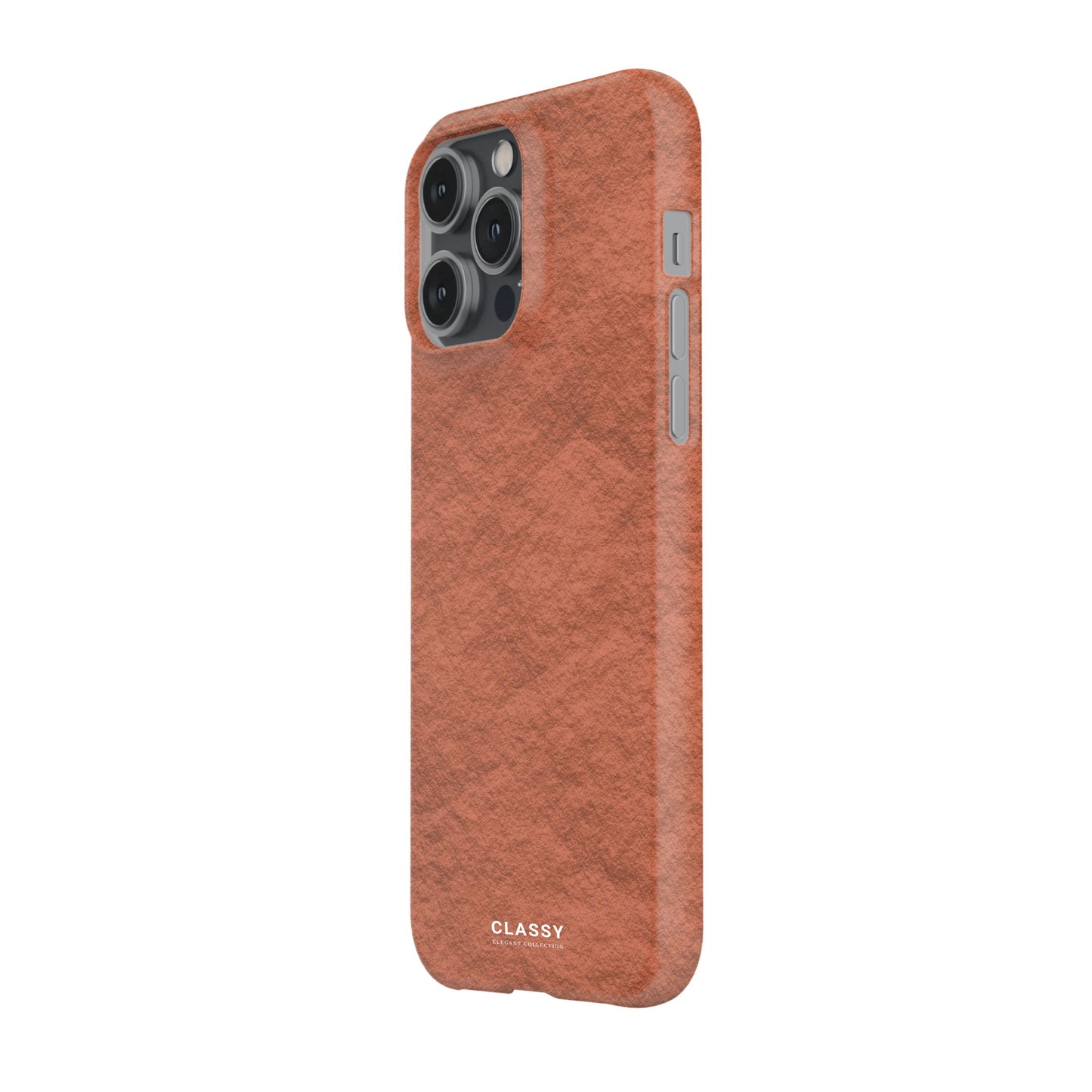 Orange Paper Snap Case side