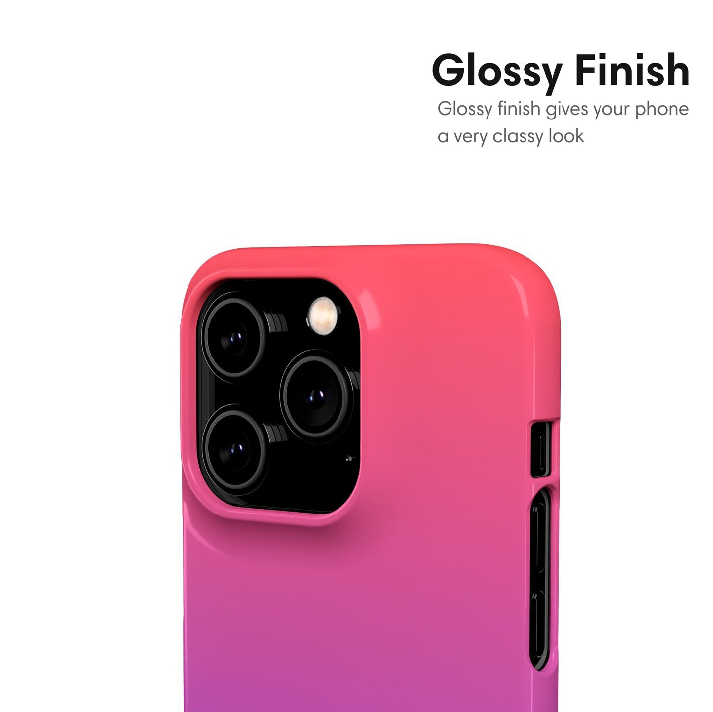 Pink and Purple Ombre Snap Case glossy