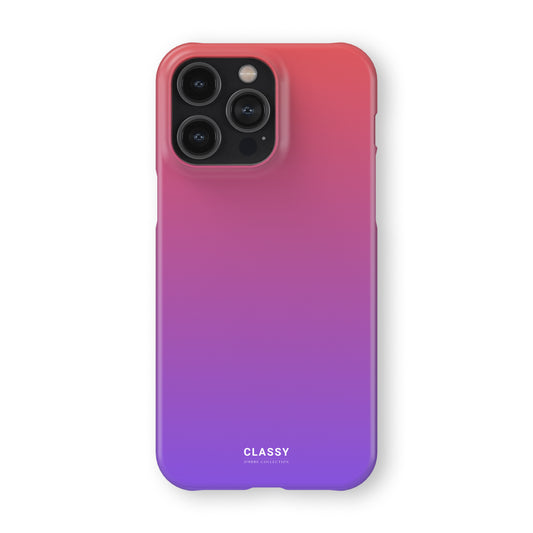 Pink and Purple Ombre Snap Case front