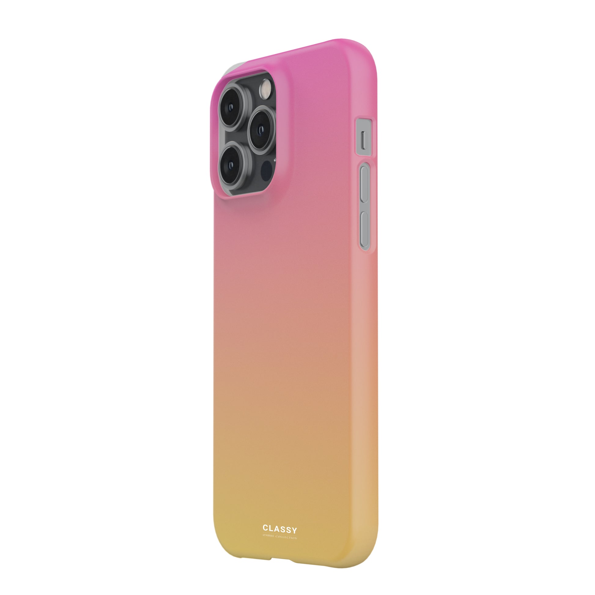 Pink and Yellow Ombre Snap Case side