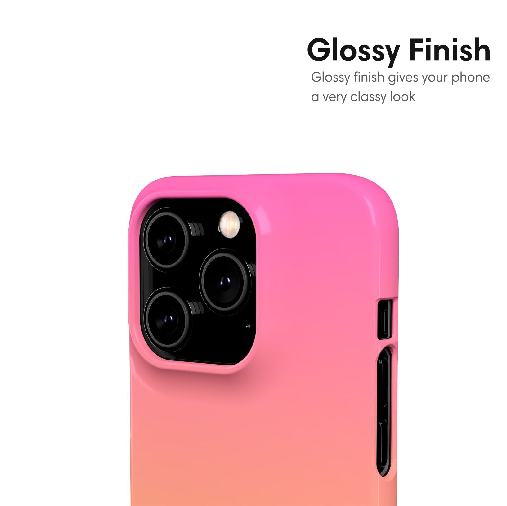 Pink and Yellow Ombre Snap Case glossy
