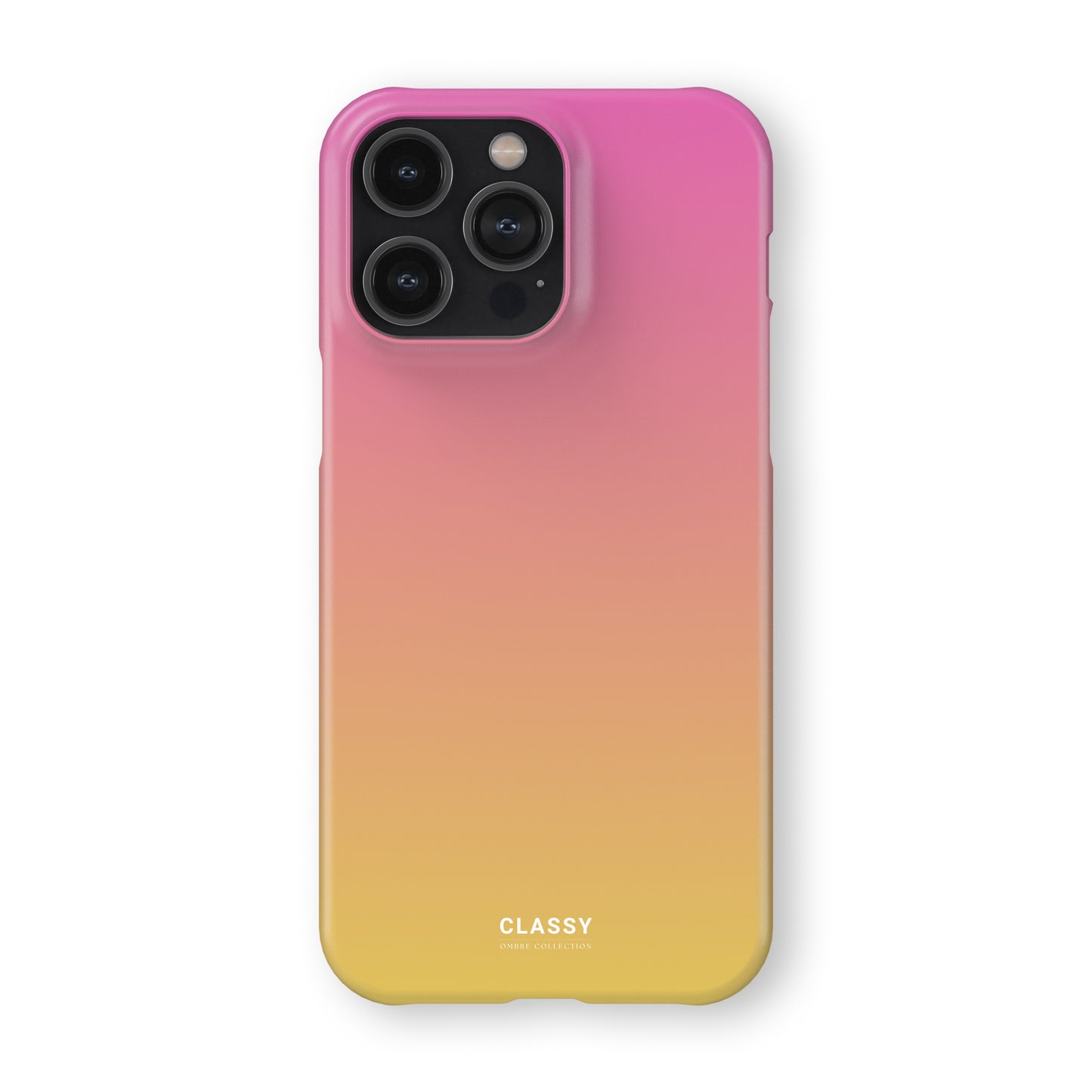 Pink and Yellow Ombre Snap Case front
