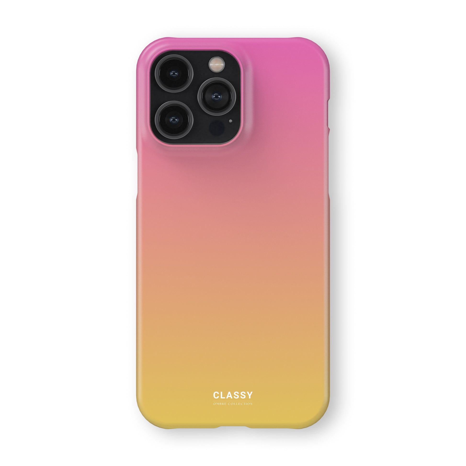 Pink and Yellow Ombre Snap Case front