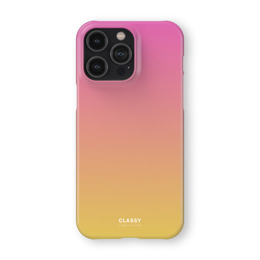 Pink and Yellow Ombre Snap Case front