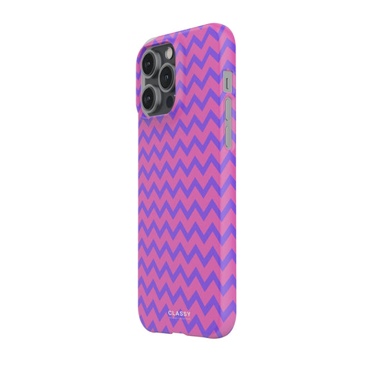 Purple and Pink Pattern Snap Case - Classy Cases - Phone Case - iPhone 17 - Glossy -