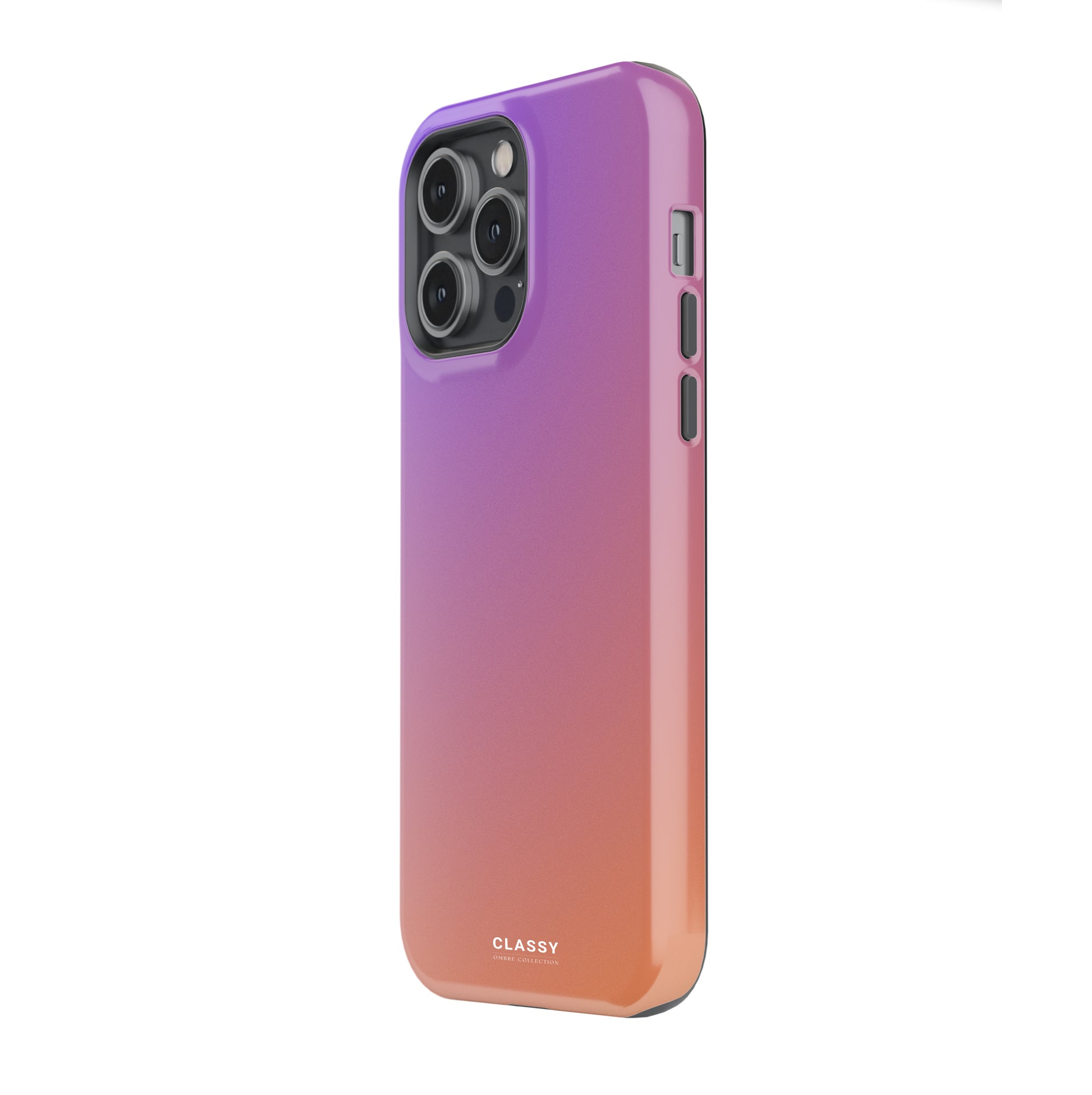 Purple and Orange Ombre Tough Case side