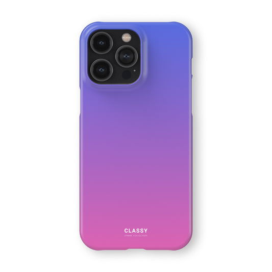 Blue and Pink Ombre Snap Case front