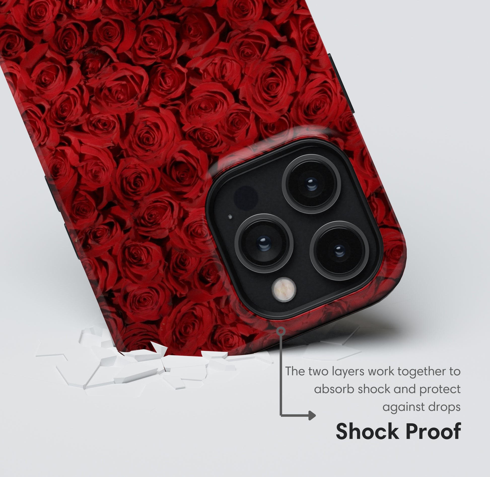Red Roses Tough Case shockproof