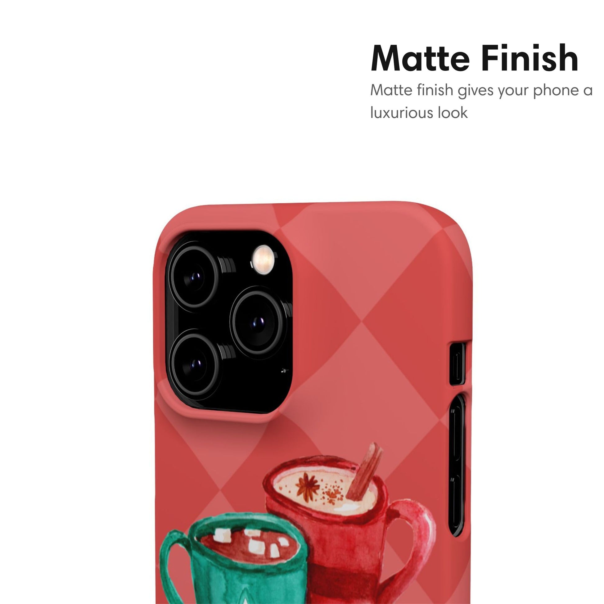 Christmas Snap Case with Mugs matte