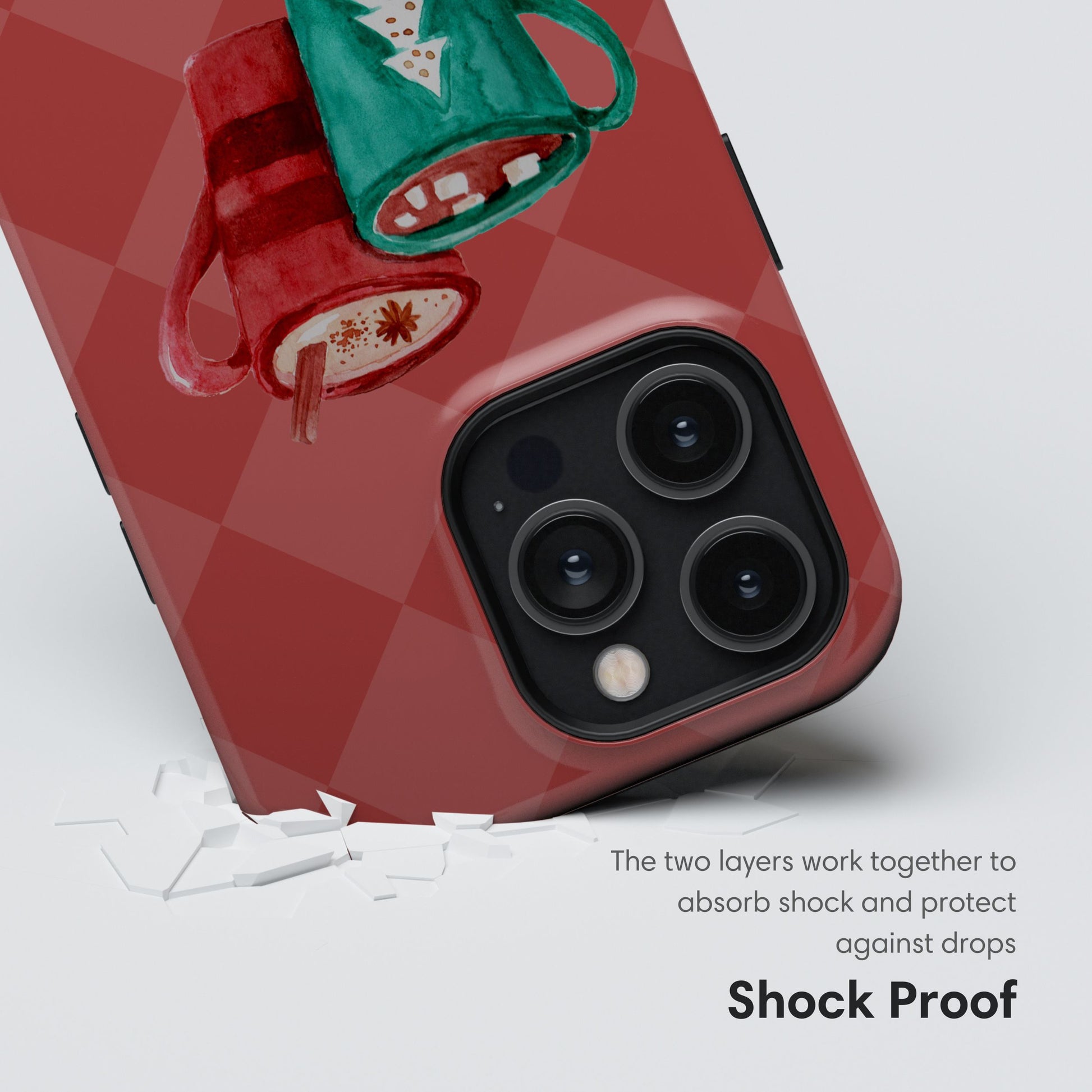 Christmas Tough Case with Mugs shockproof