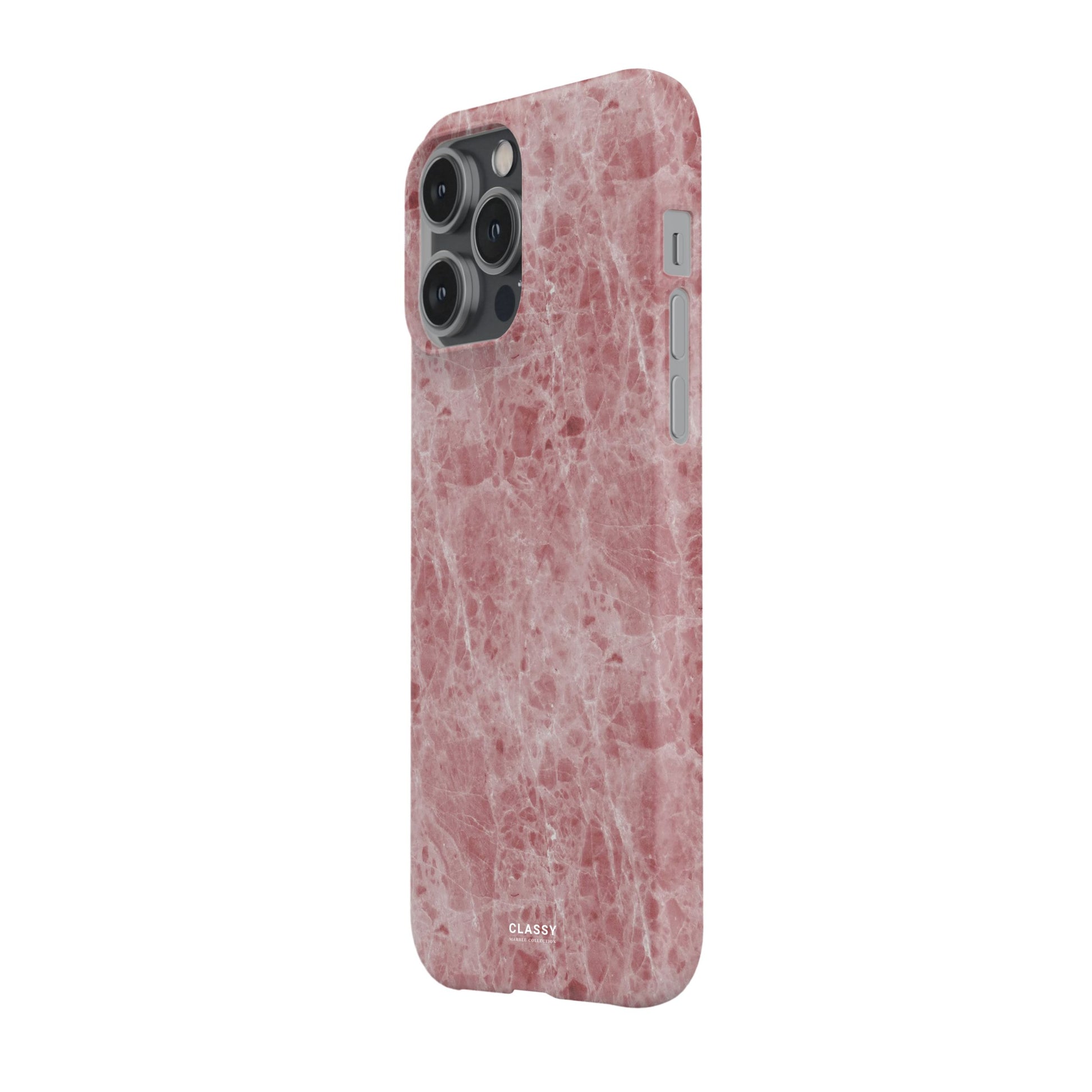 Red Marble Snap Case side