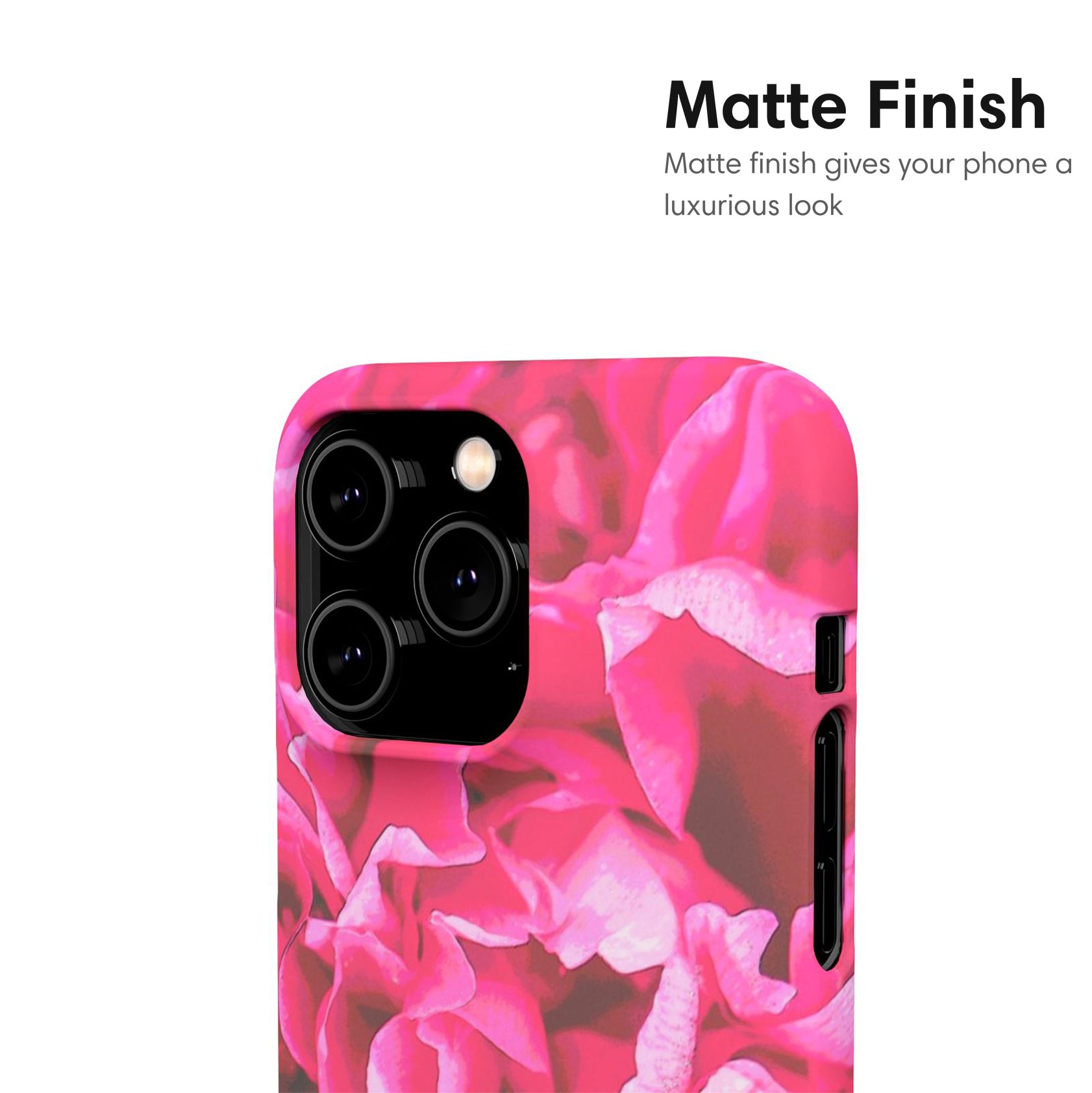 Pink Flowers Snap Case matte