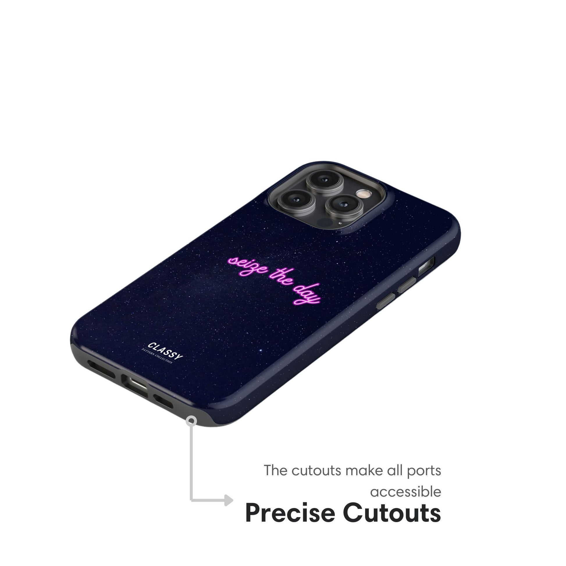 Seize the Day | Night Sky Tough Case cutouts