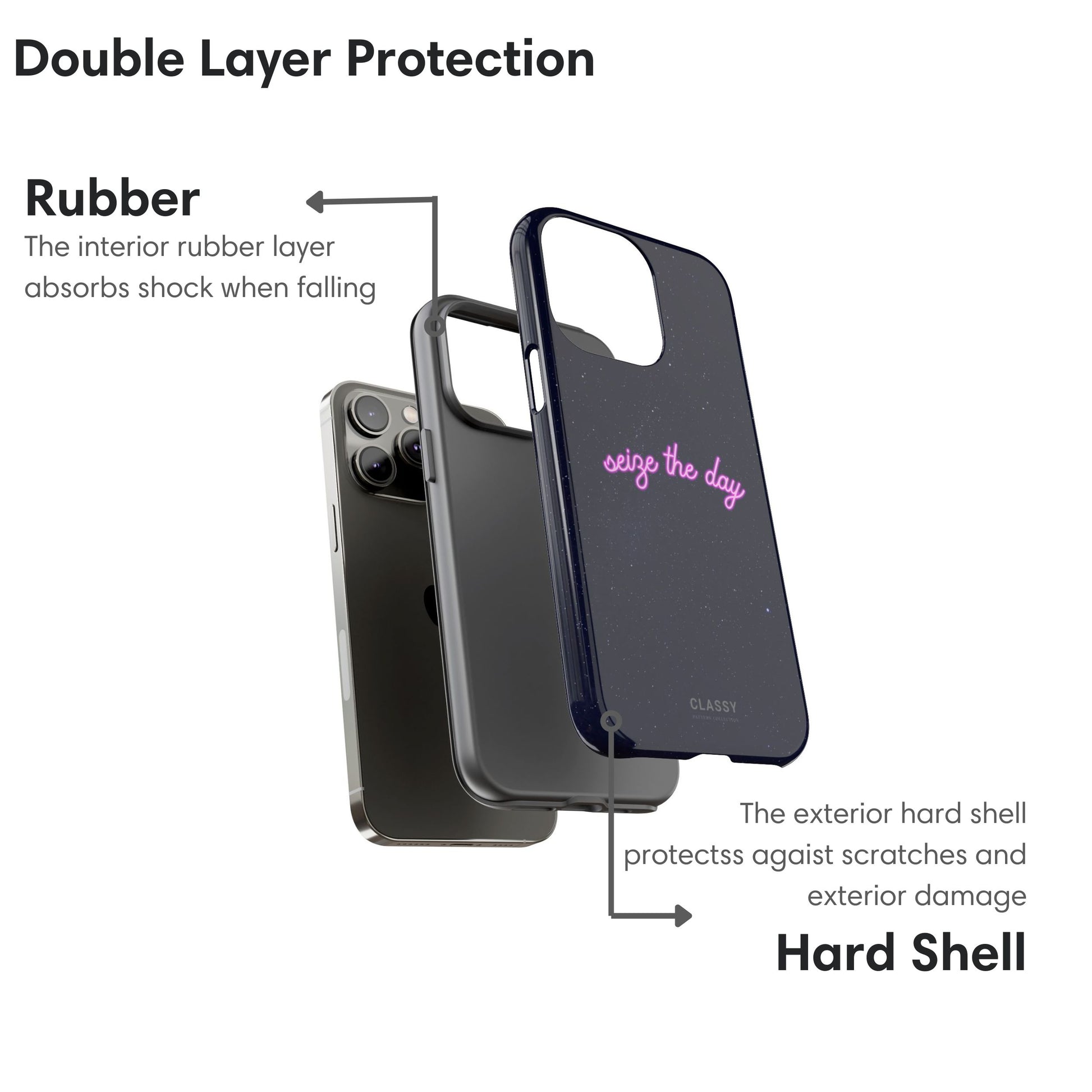 Seize the Day | Night Sky Tough Case layers