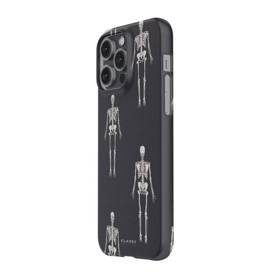 Skeletons Gray Snap Case - Classy Cases - Phone Case - iPhone 17 - Glossy -