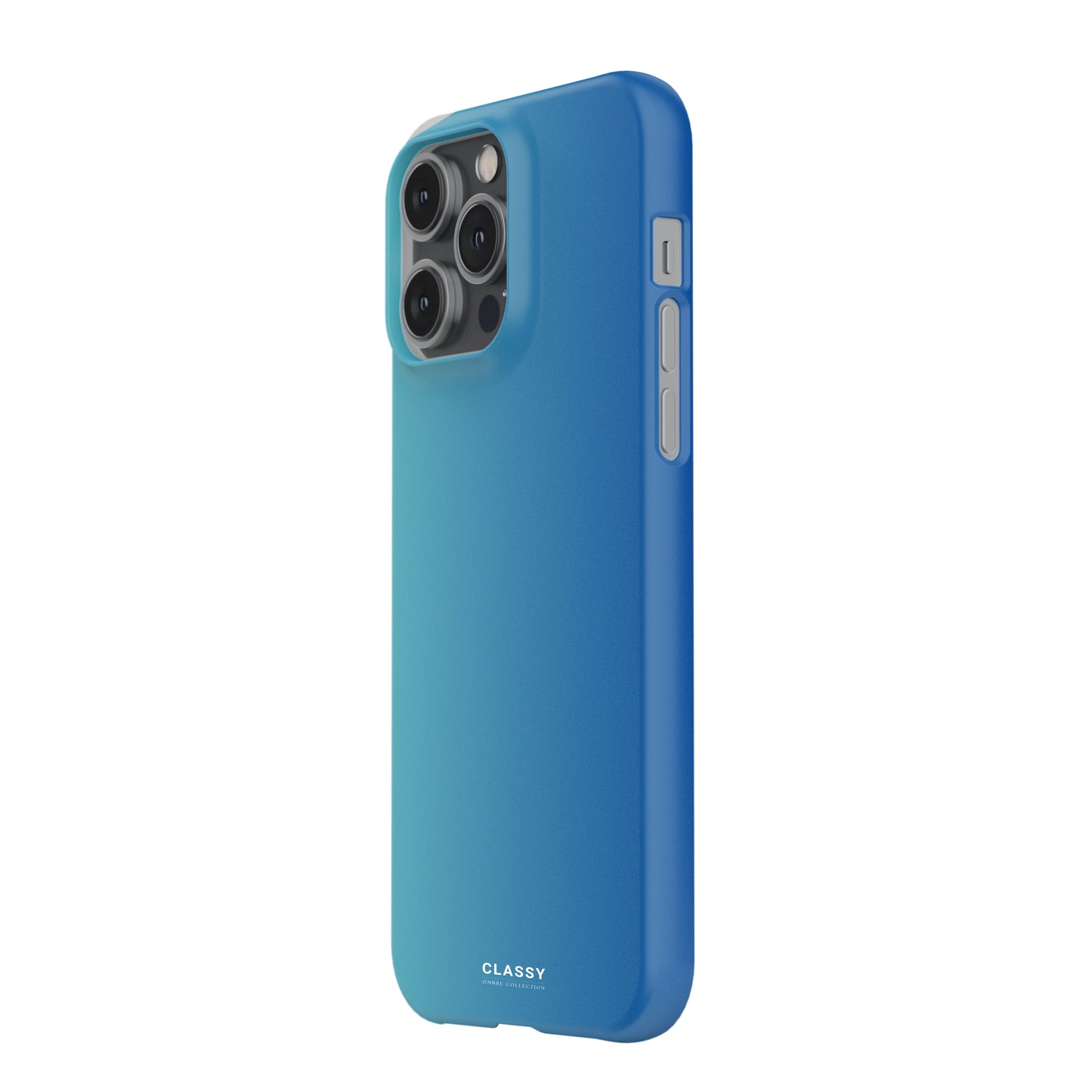 Blue Ombre Snap Case side