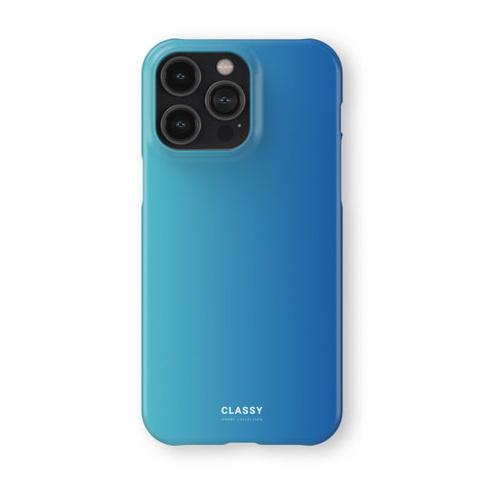 Blue Ombre Snap Case front