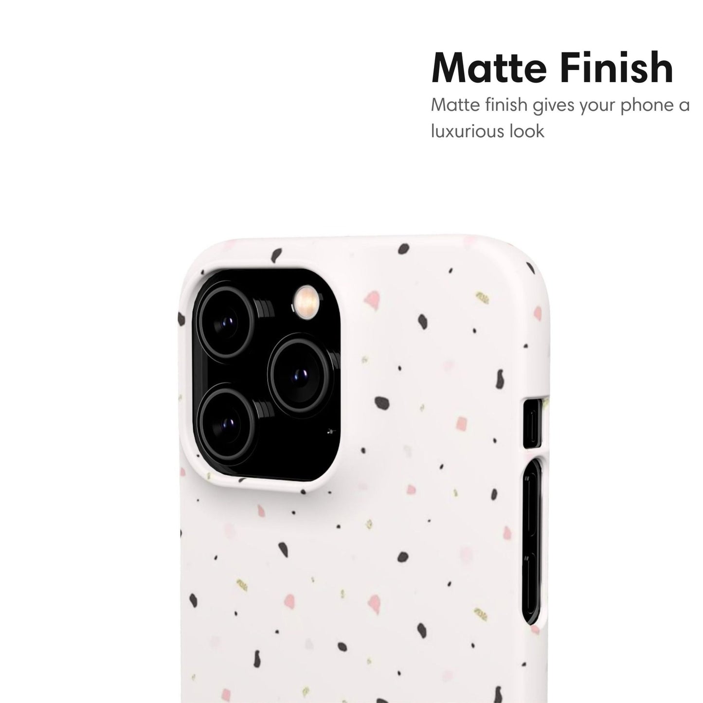 White Dots Snap Case - Classy Cases - Phone Case - iPhone 17 - Glossy -