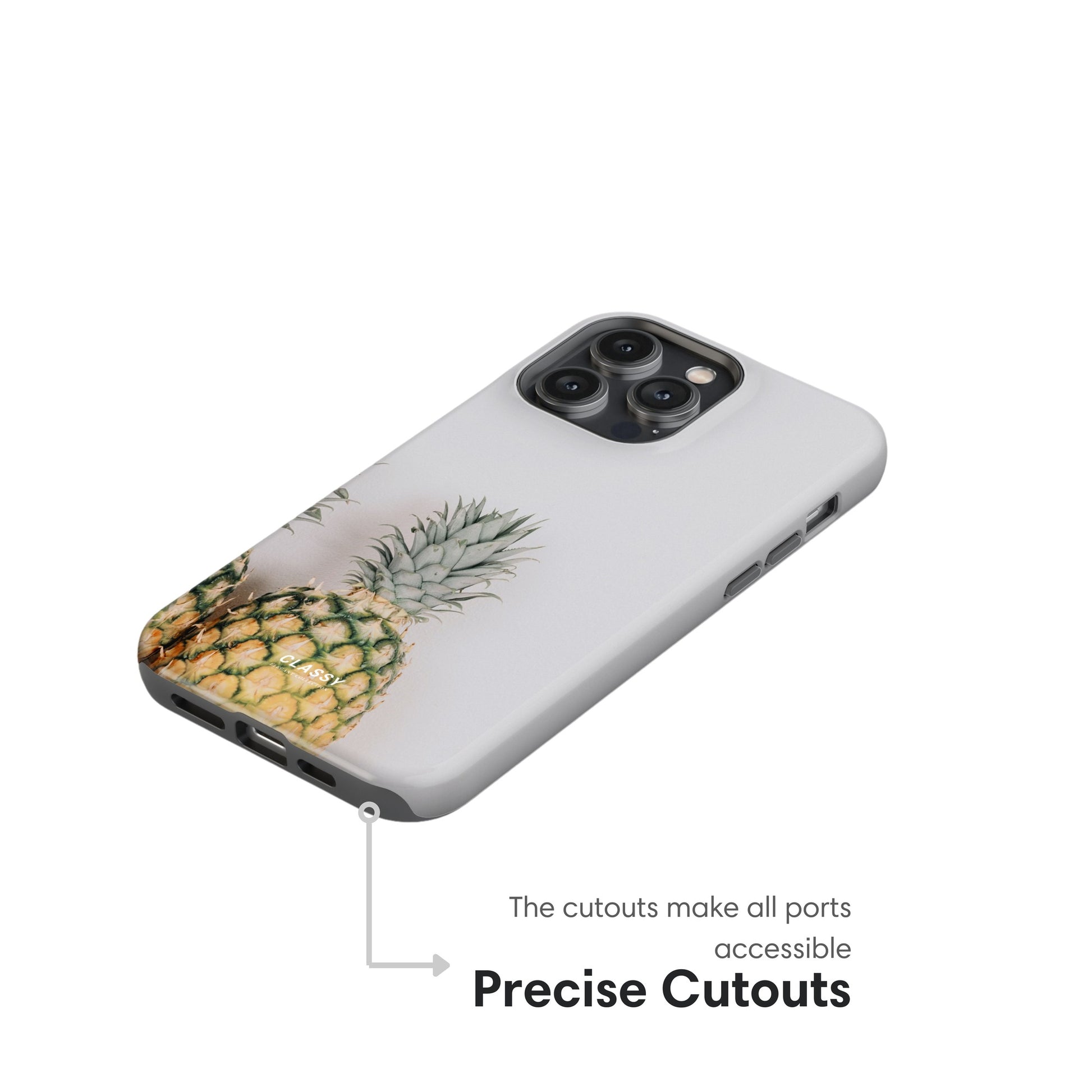 Pineapple Tough Case cutouts
