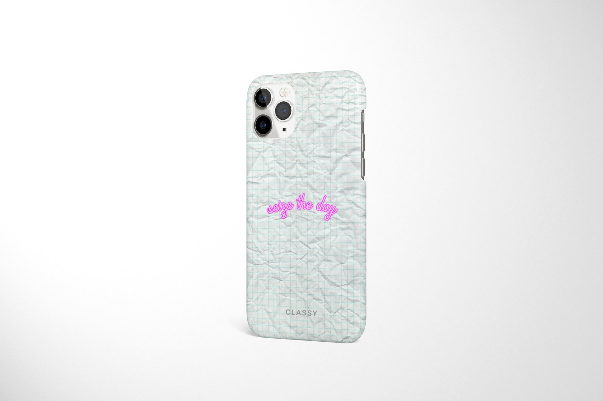 Seize the Day | White Snap Case - Classy Cases