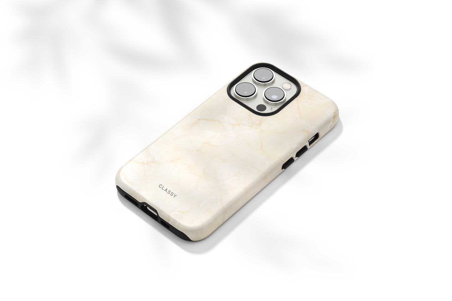 Cream Marble Tough Case - Classy Cases - Phone Case - Samsung Galaxy S22 - Glossy -