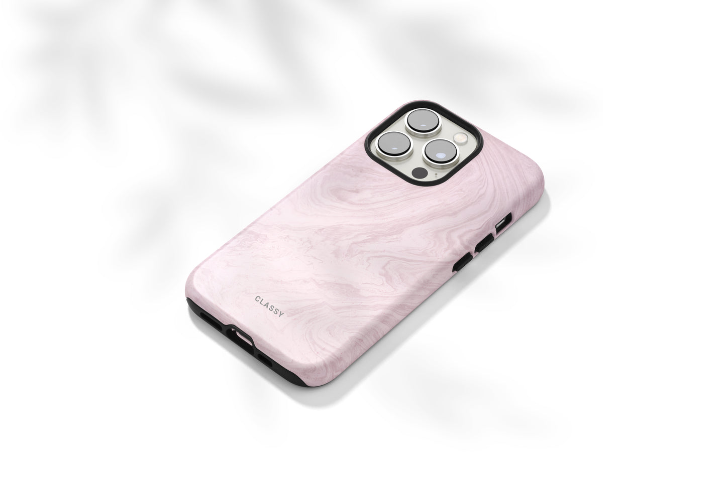 Light Pink Marble Tough Case - Classy Cases - Phone Case - Samsung Galaxy S22 - Glossy -