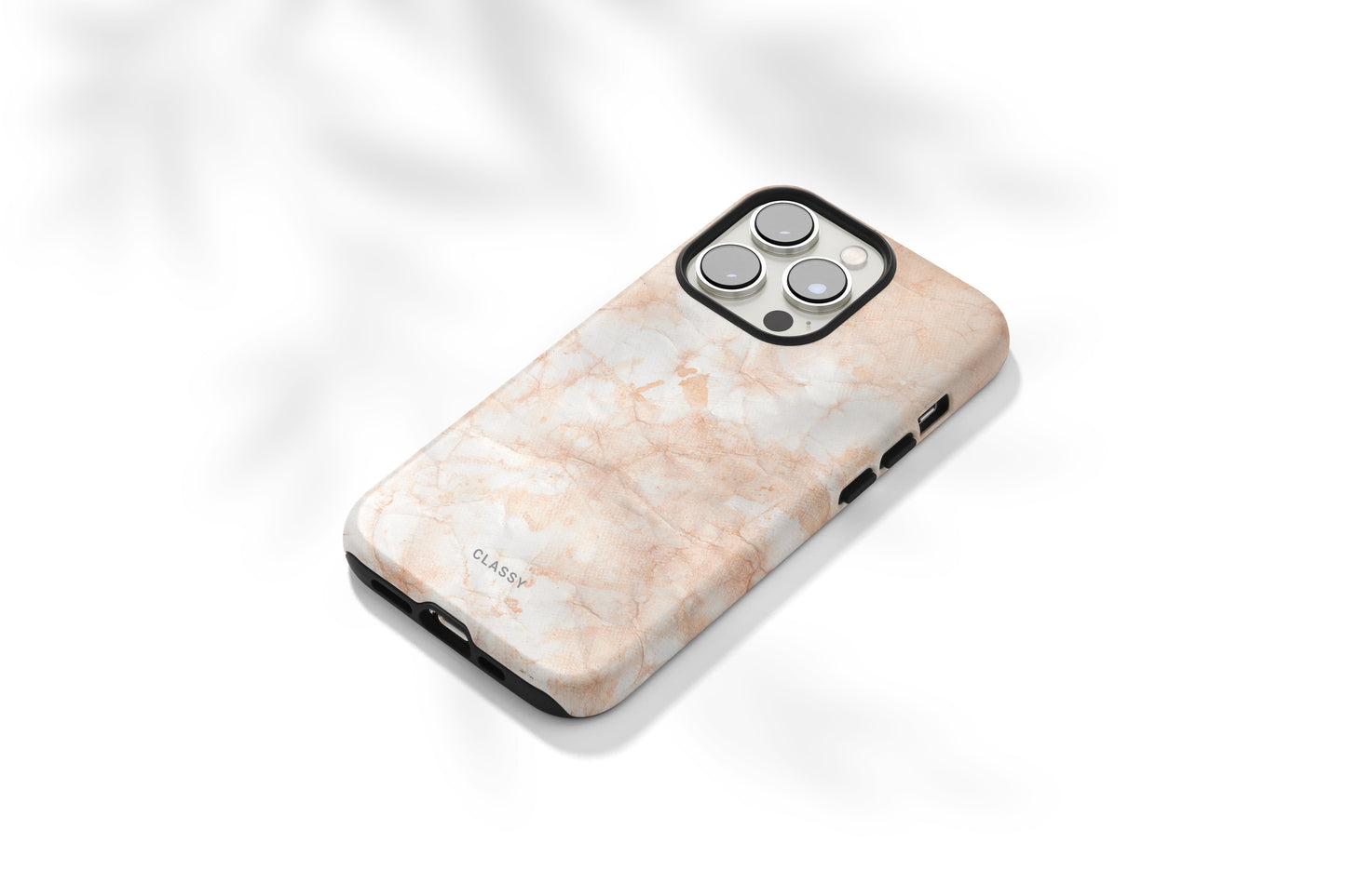 Light Orange Marble Tough Case - Classy Cases - Phone Case - Samsung Galaxy S22 - Glossy -