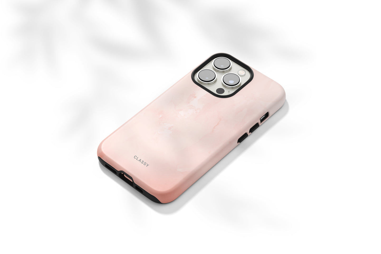 Simple Marble Light Pink Tough Case - Classy Cases - Phone Case - Samsung Galaxy S22 - Glossy -