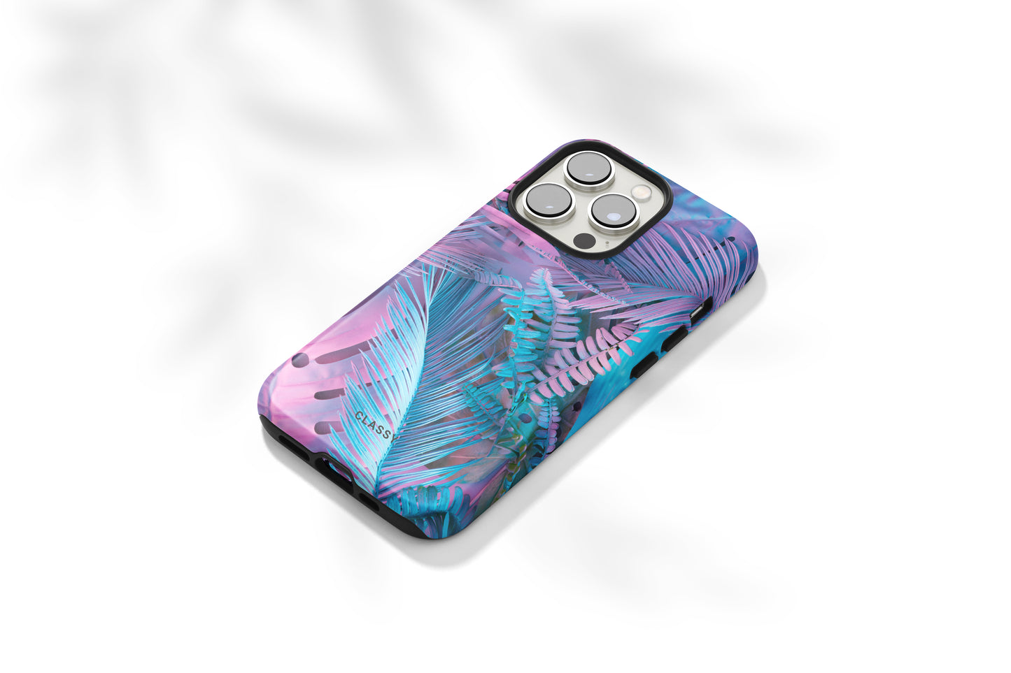 Neon Palm Leaves Tough Case - Classy Cases - Phone Case - Samsung S21 FE - Glossy -