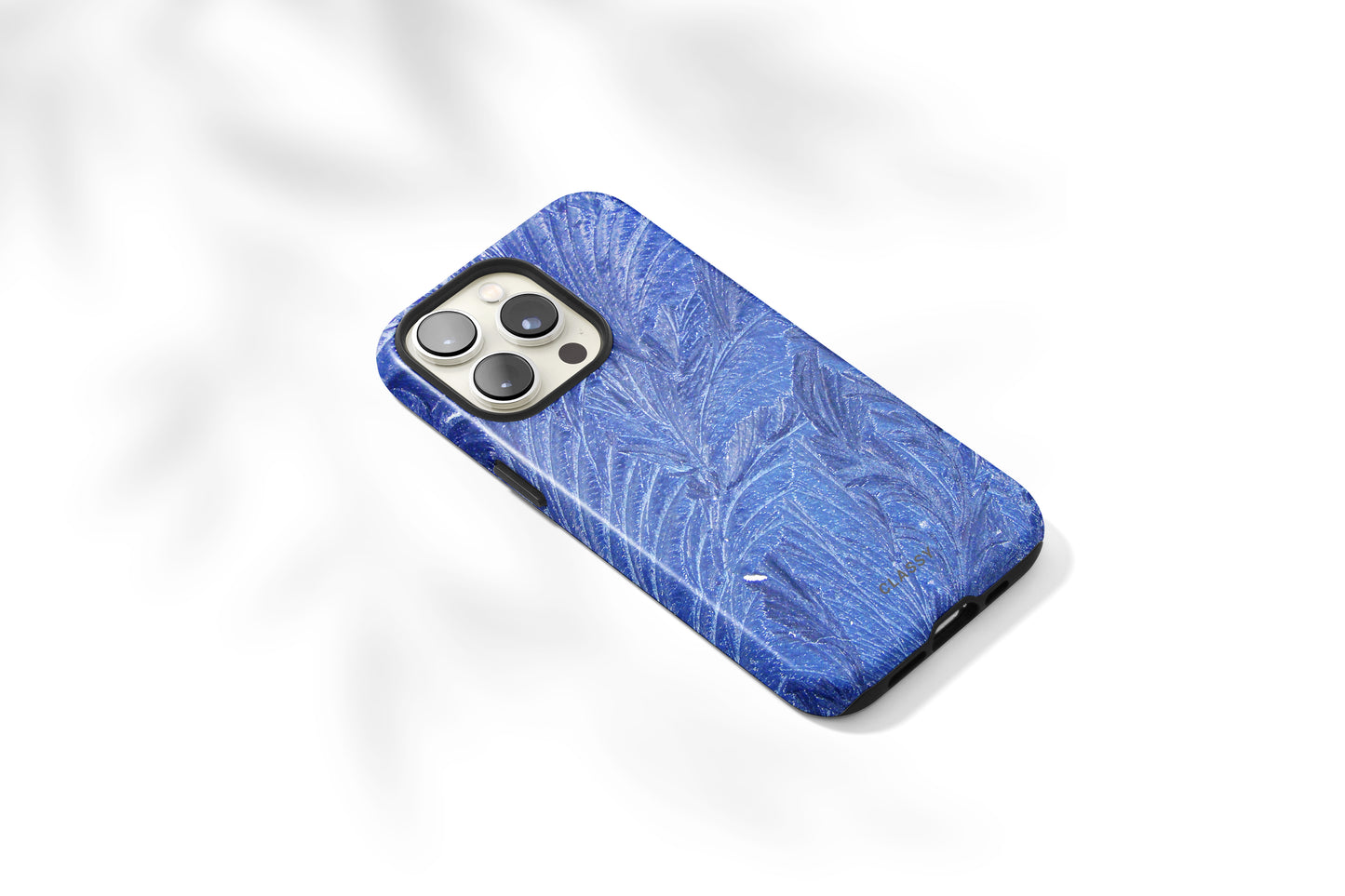 Blue Leaves Tough Case - Classy Cases - Phone Case - Samsung Galaxy S22 - Glossy -