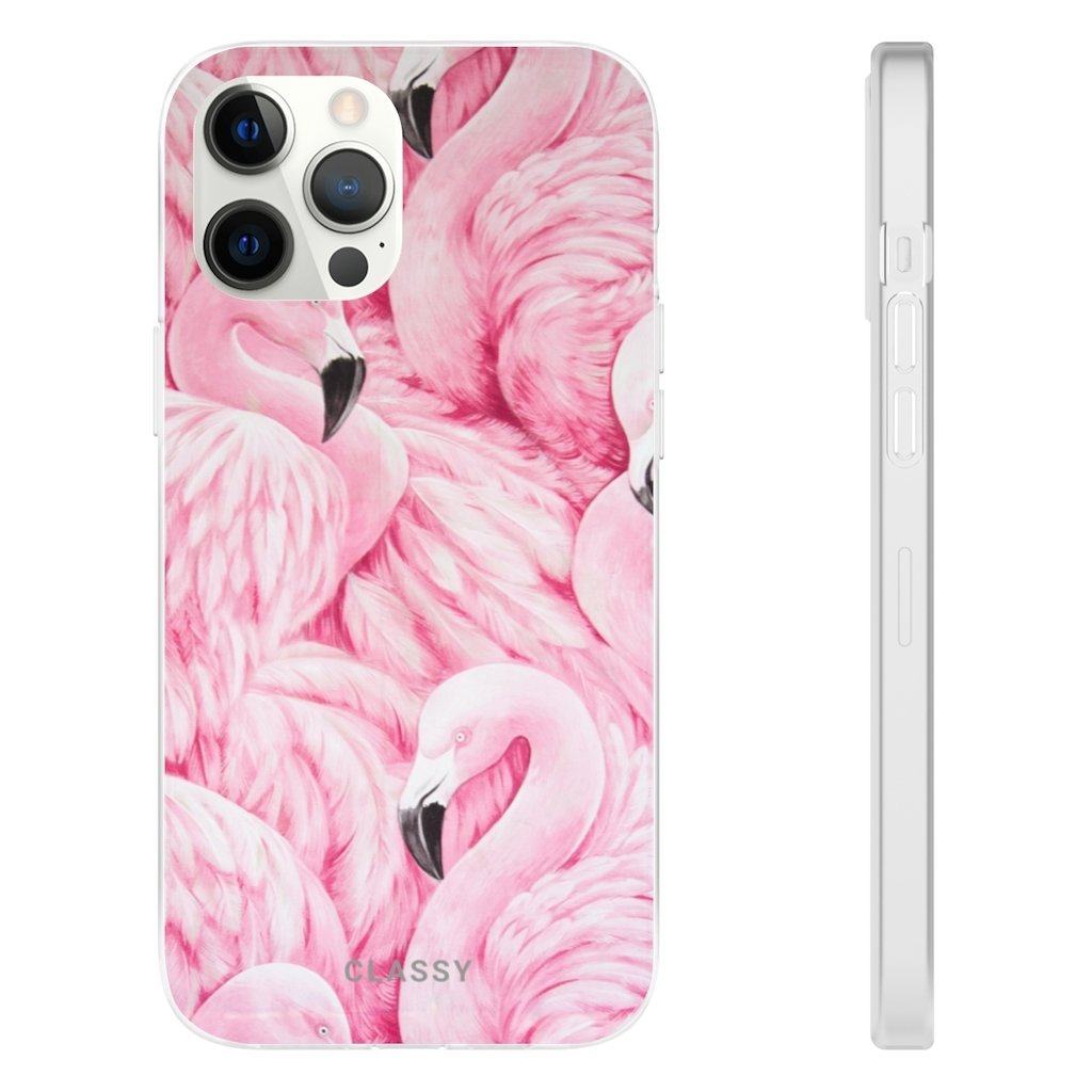 Big Flamingos Flexi Case - Classy Cases - Phone Case - iPhone 12 Pro Max with gift packaging - -