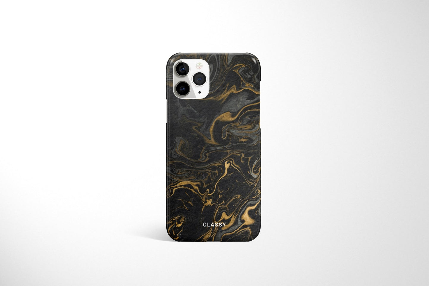 Black and Gold Marble Snap Case - Classy Cases - Phone Case - iPhone 12 Pro Max - Glossy -