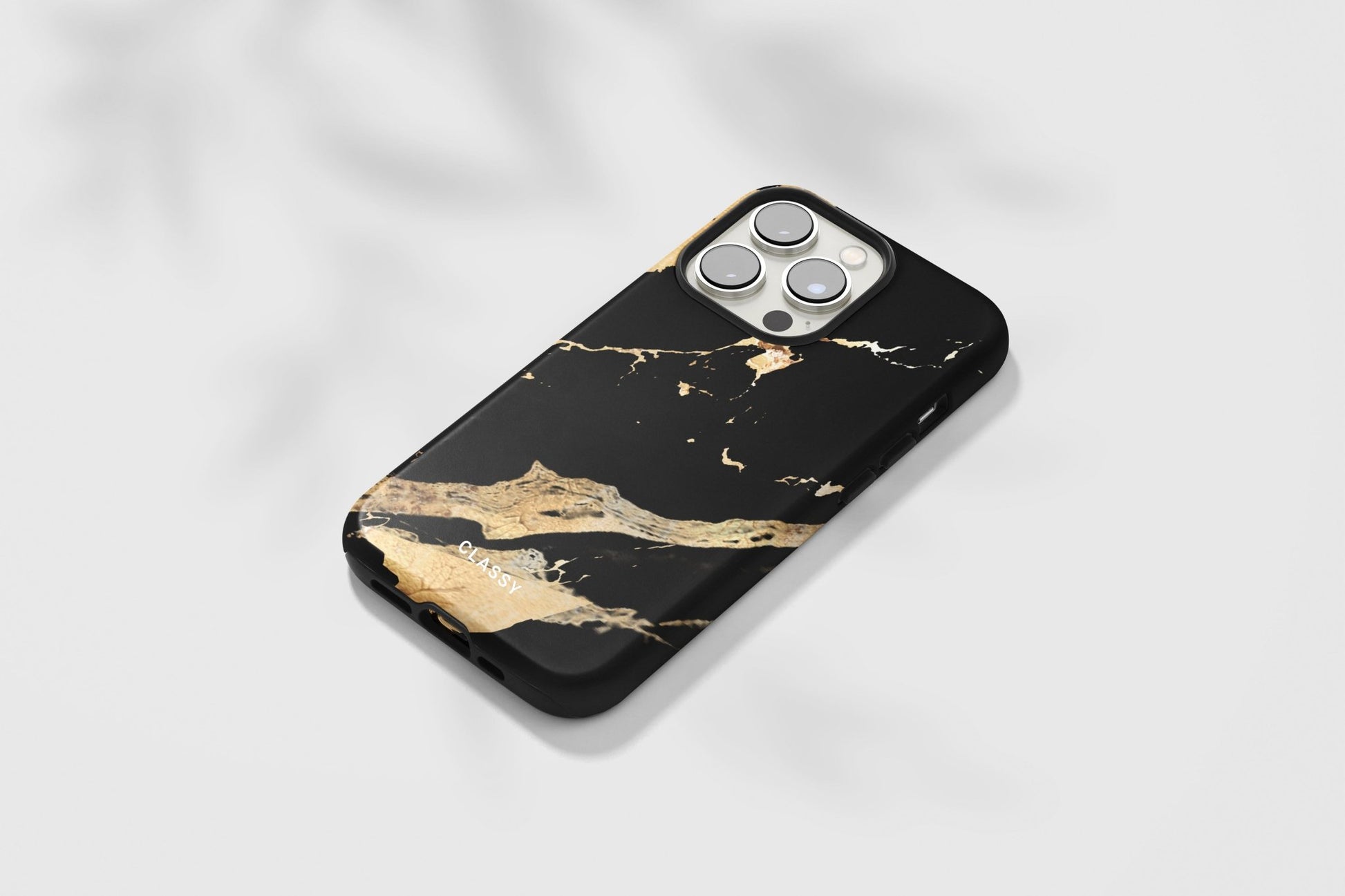 Black and Gold Marble Tough Case - Classy Cases