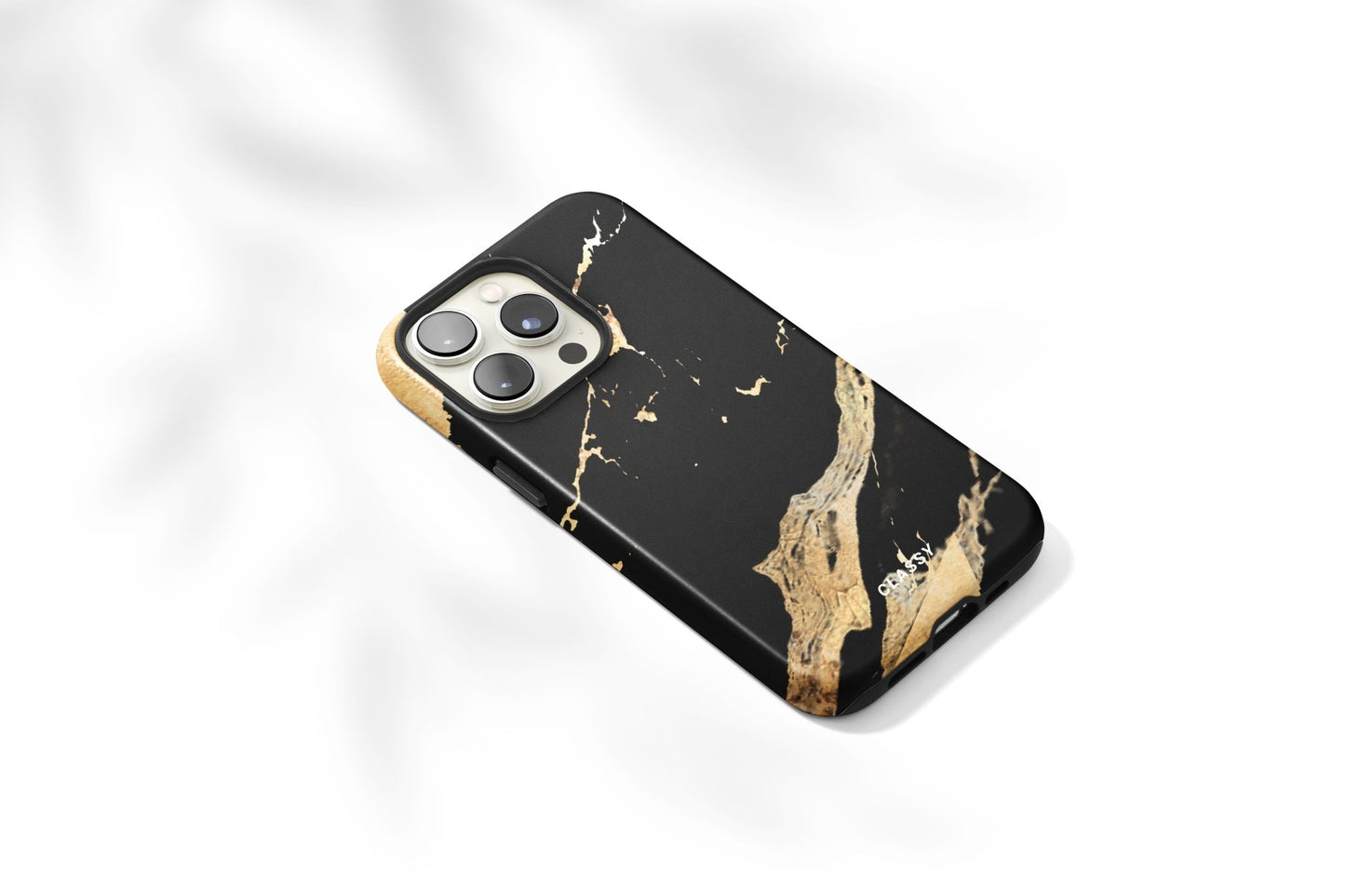 Black and Gold Marble Tough Case - Classy Cases - Phone Case - iPhone 12 Pro Max - Glossy -