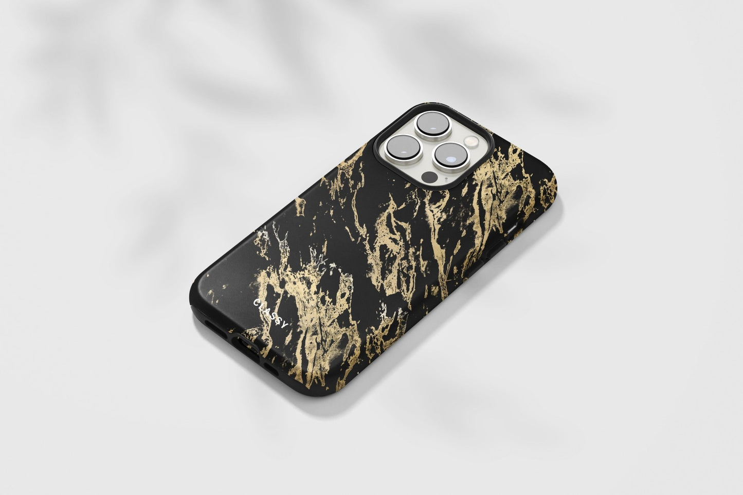 Black and Gold Pattern Tough Case - Classy Cases - Phone Case - iPhone 12 Pro Max - Glossy -