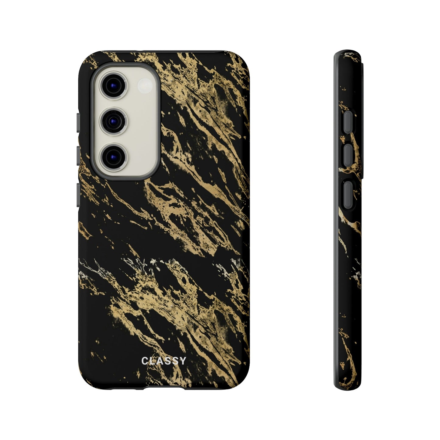 Black and Gold Pattern Tough Case - Classy Cases