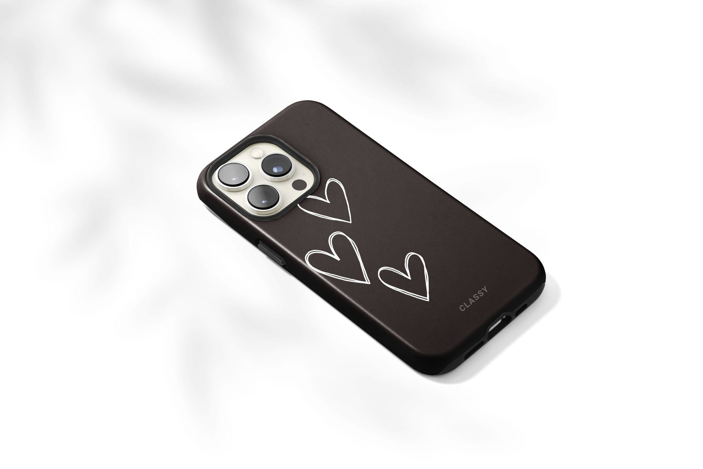 Black Hearts Couple Tough Case - Classy Cases - Phone Case - iPhone 12 Pro Max - Glossy -