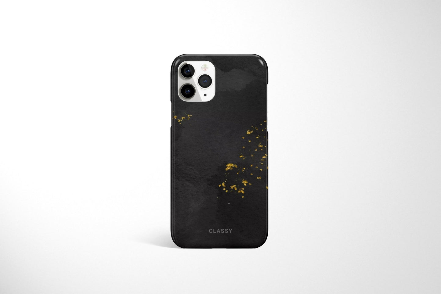 Black Snap Case with Gold Sprinkles - Classy Cases