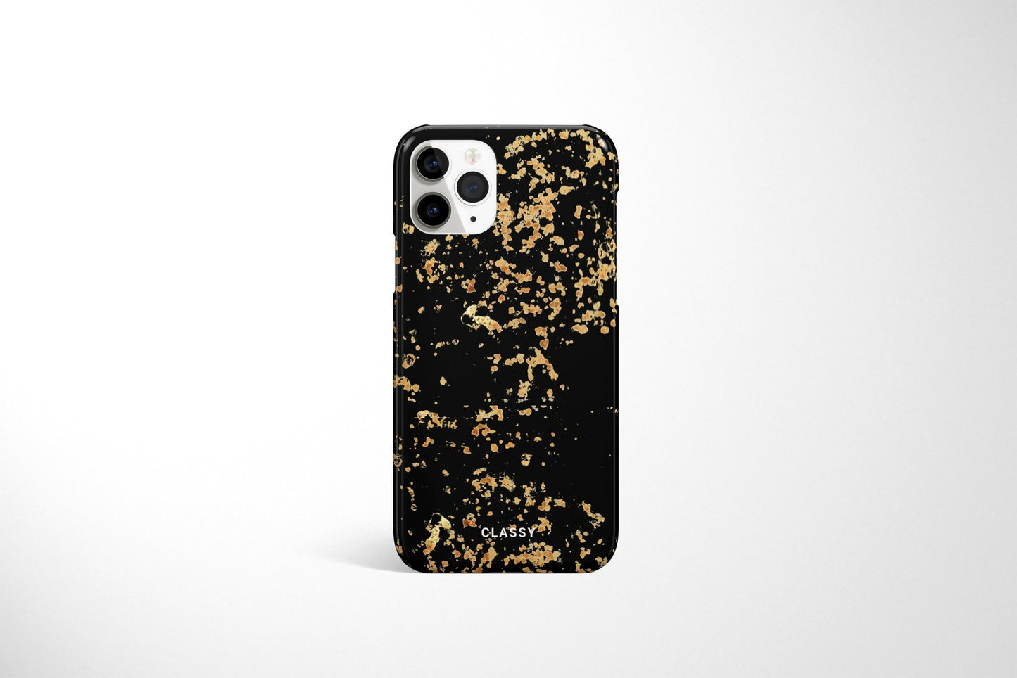 Black Snap Case with Gold Sprinkles - Classy Cases