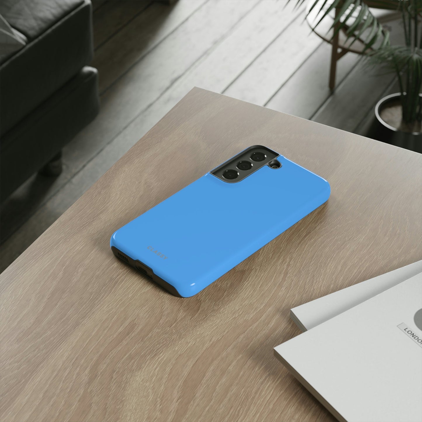 Blue Tough Case - Classy Cases - Phone Case - Samsung Galaxy S22 - Glossy -